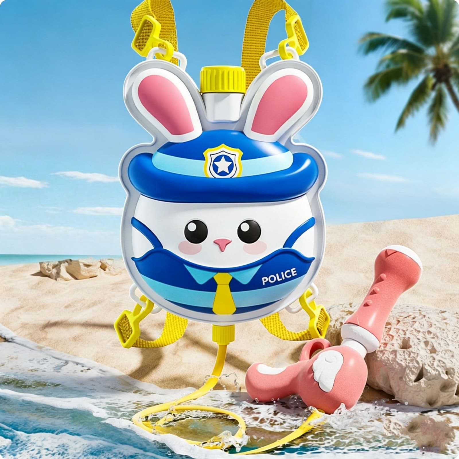Backpack Water Cute Character Face Backpack Water Toy Top Filler Cap