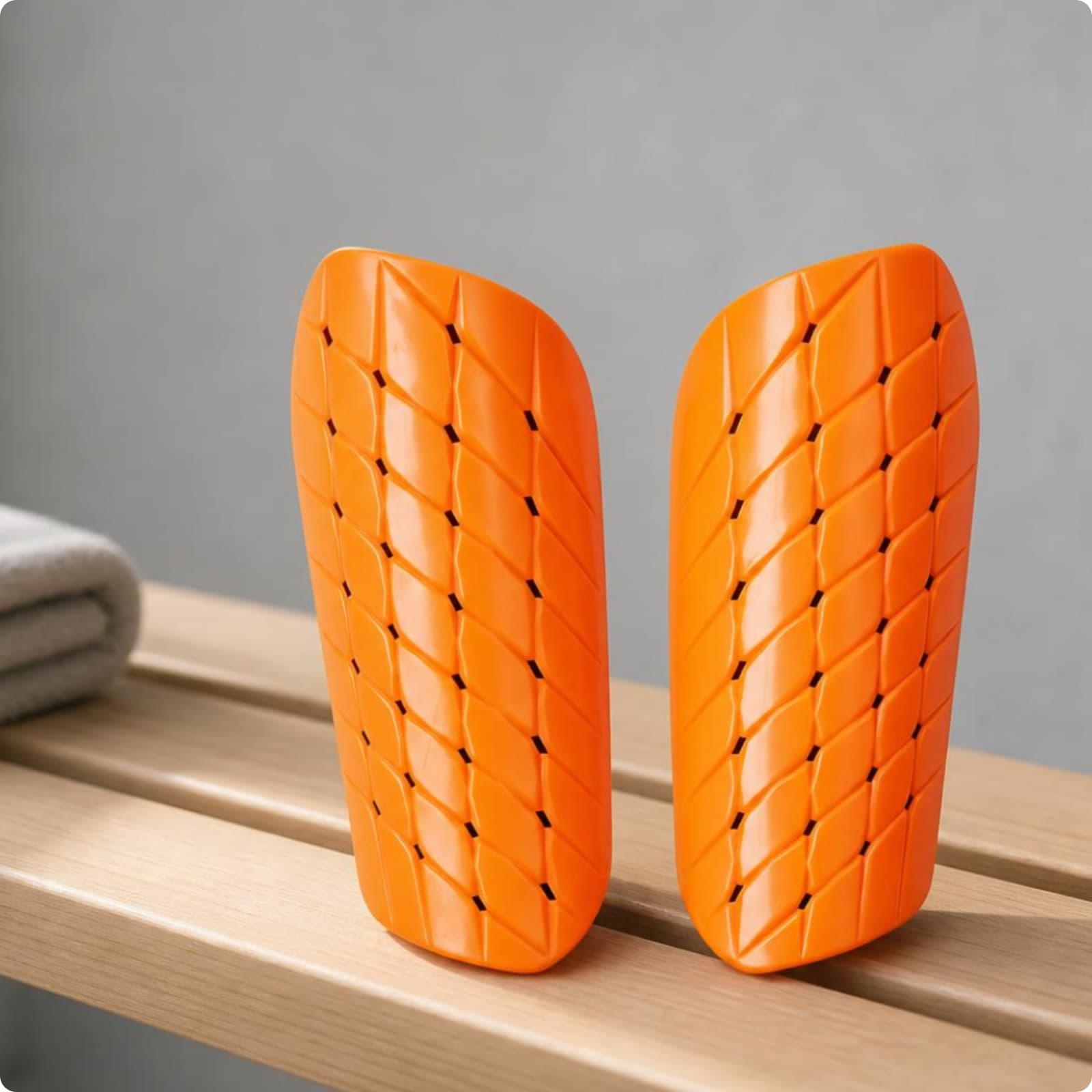 Diamond-Pattern Shin Guards Lightweight Sports Gear Hollow for Outdoor Activity