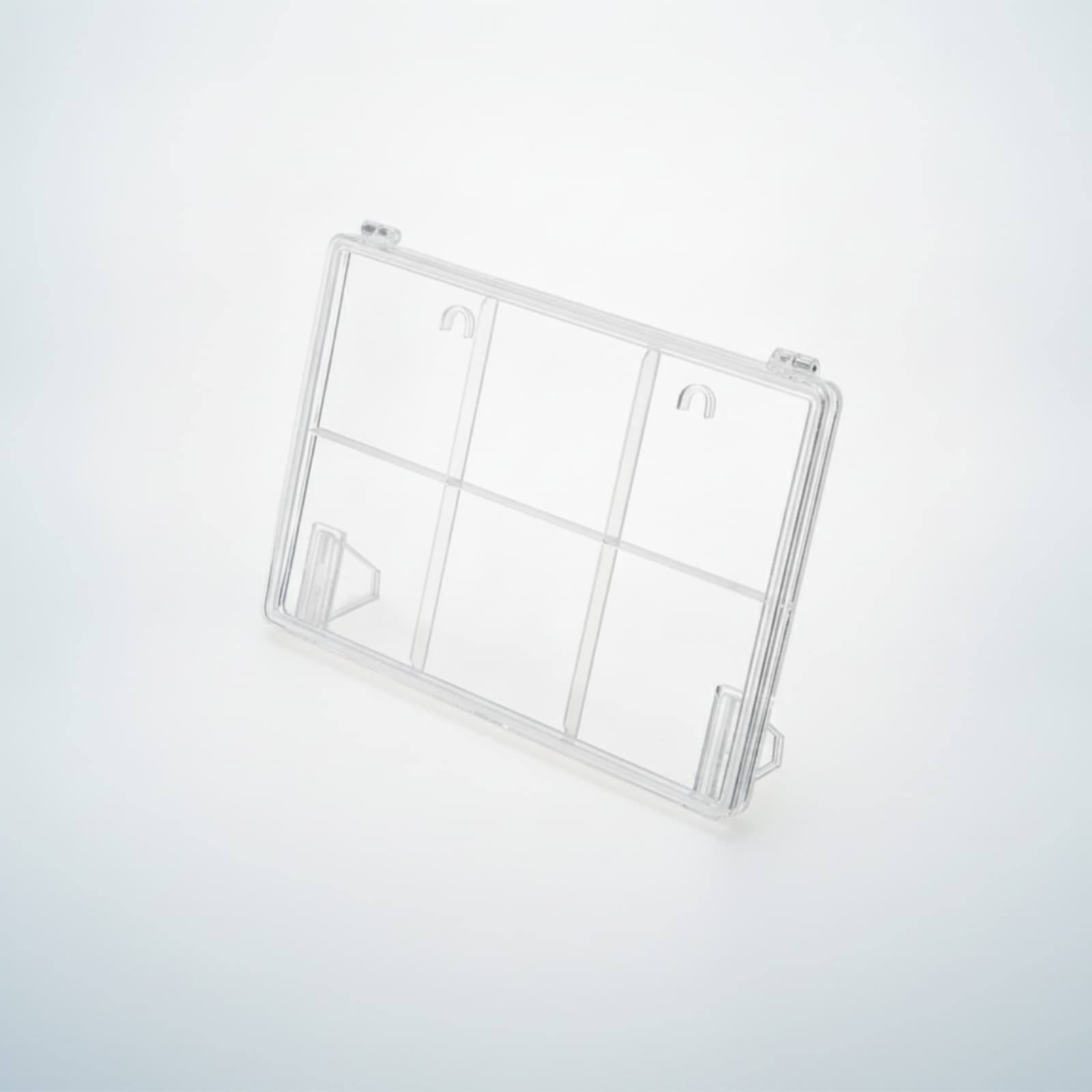 Tabletop Display Case with Compartments Space Saving for Shelf