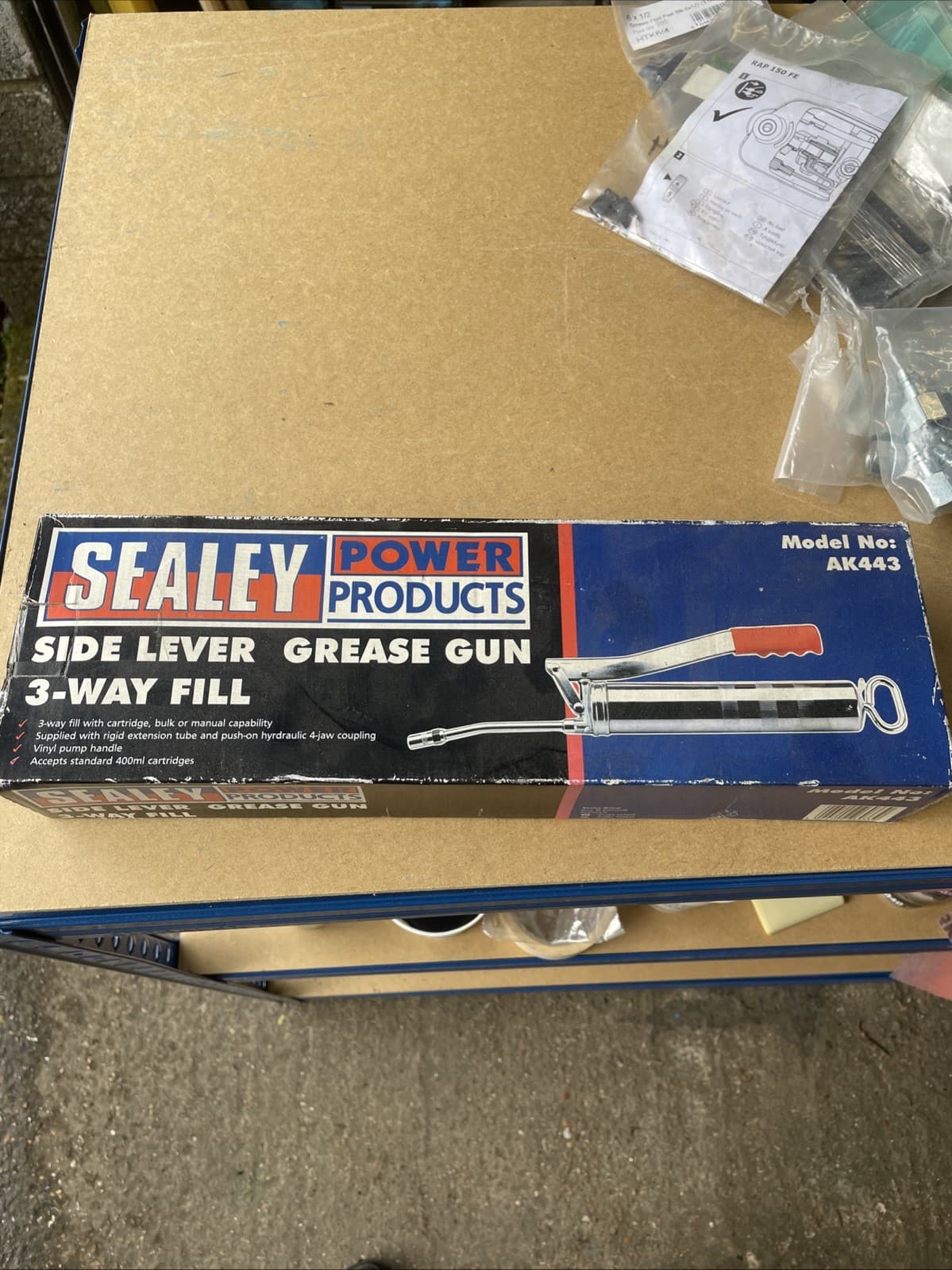 Sealey 3-Way Fill Side Lever Grease Gun