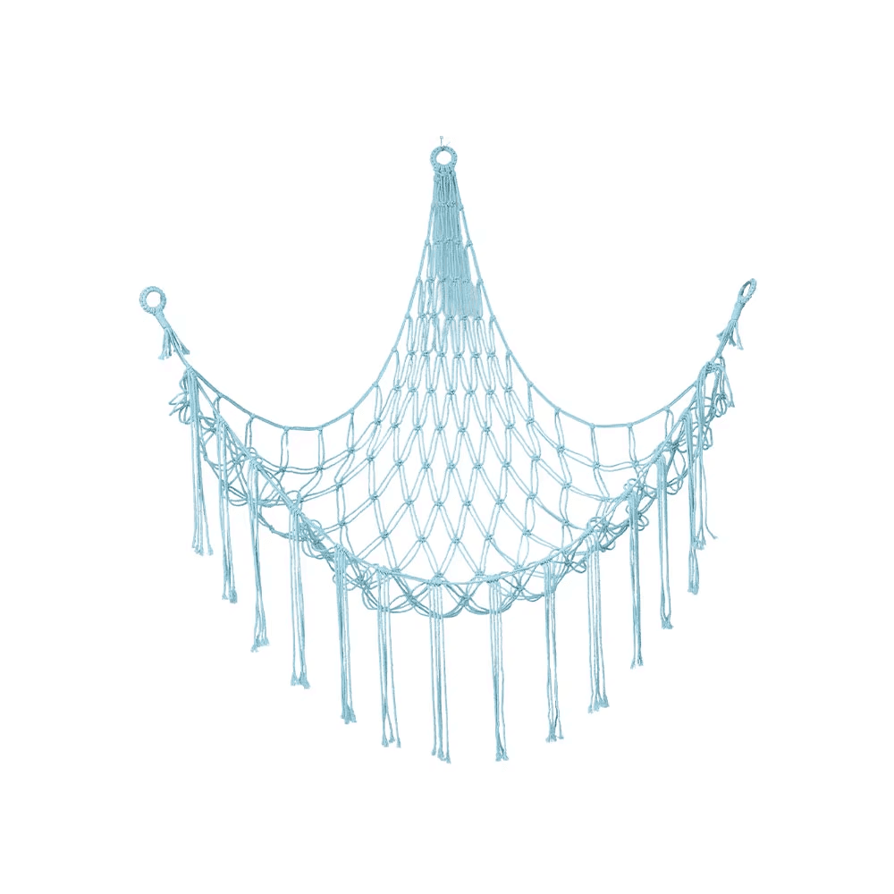 1Pc Toy Hammock Wall Corner Hanging Storage Net Organizer Kids Cotton