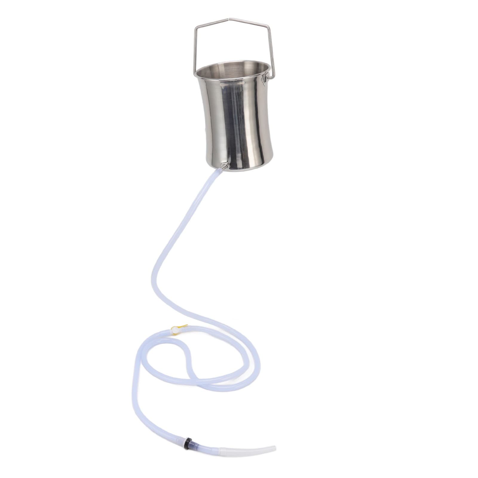 Enema Bucket Kit 2L Stainless Steel Bucket 4x Nozzle 2m Hose Kit For Detoxif NEW view 2