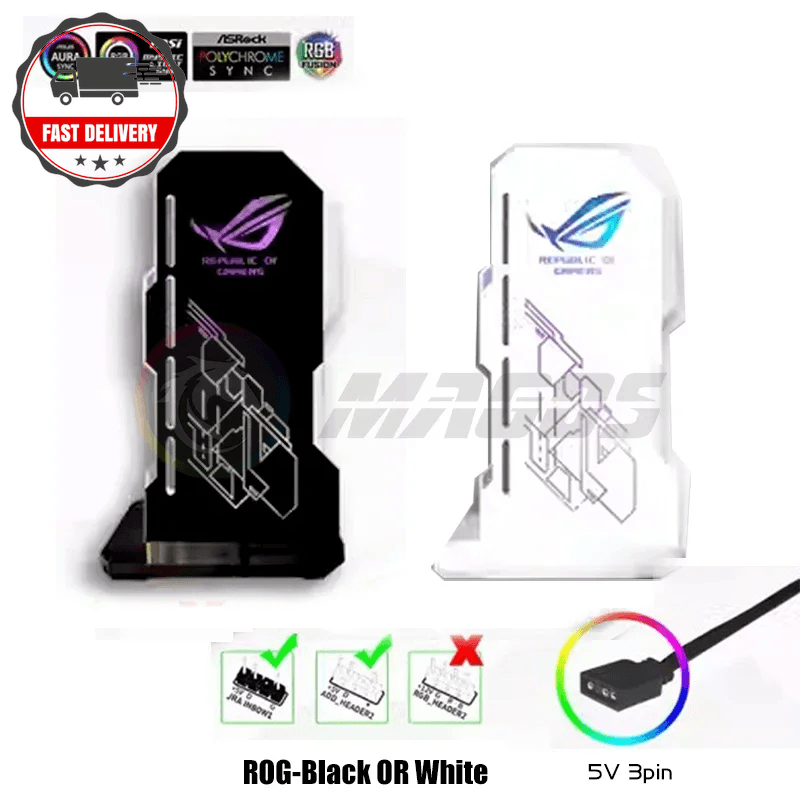 Fantasy GPU Bracket ARGB AURA SYNC Video Card Jack Bracket Vertical Installation
