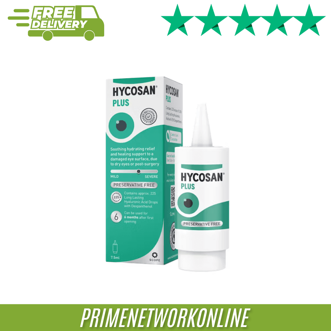 Hycosan Plus Preservative-Free Eye Drops 7.5ml |Long-Lasting Daily Comfort ⭐⭐⭐⭐⭐