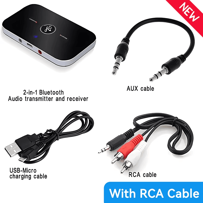 Hot Bluetooth 5.3 Audio Transmitter Receiver RCA 3.5Mm AUX Jack USB Dongle Music