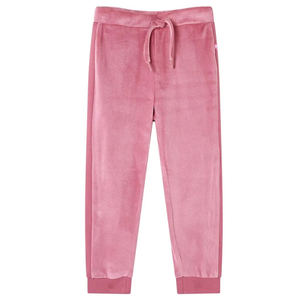 WALPLUS Kids' Sweatpants Raspberry Size 104 Comfortable Cotton Elastic Pants