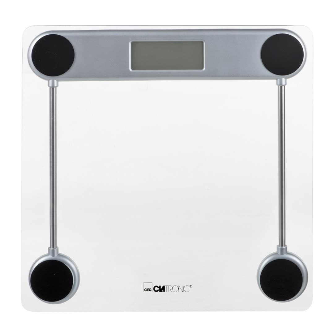 4006160716665 Clatronic PW 3368 Electronic Personal Scale (Transparent/Silver) C