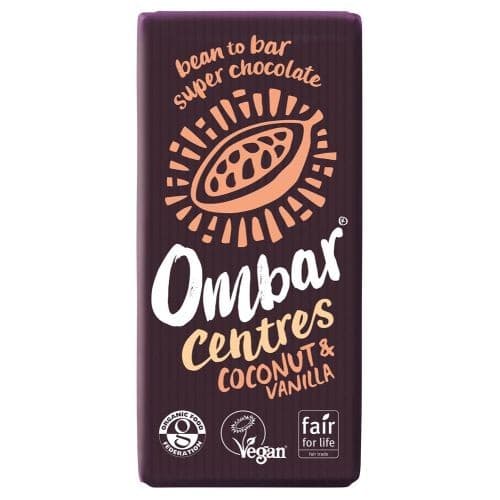 Ombar Coconut and Vanilla Centres 70g-10 Pack