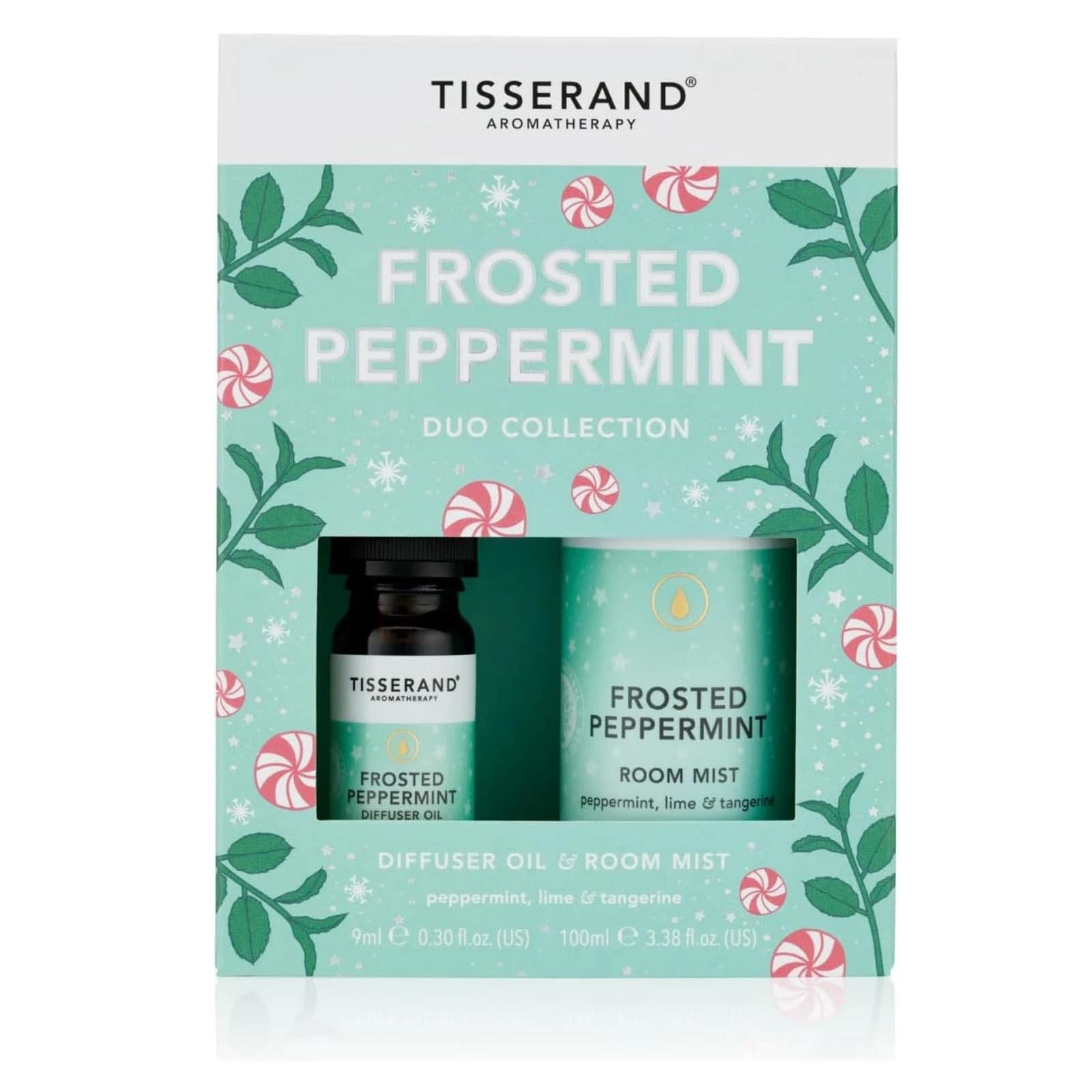 Tisserand Frosted Peppermint Diffuser Oil And Room Mist Duo (0621)