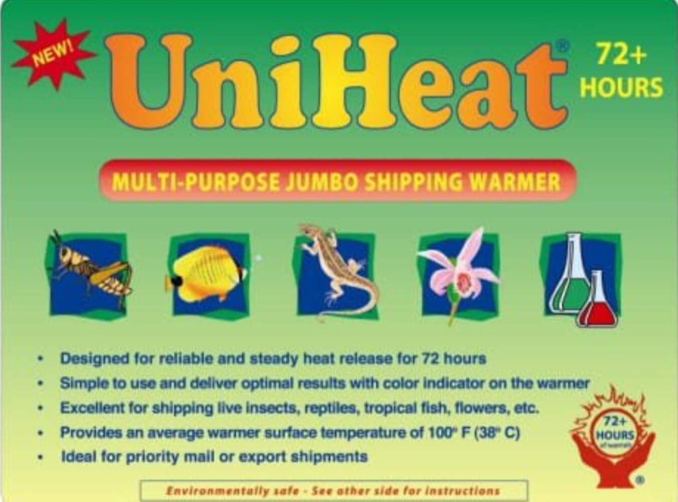 Add on to protect plants 72-Hour UniHeat Shipping Heat Warmer / Pad / Protection