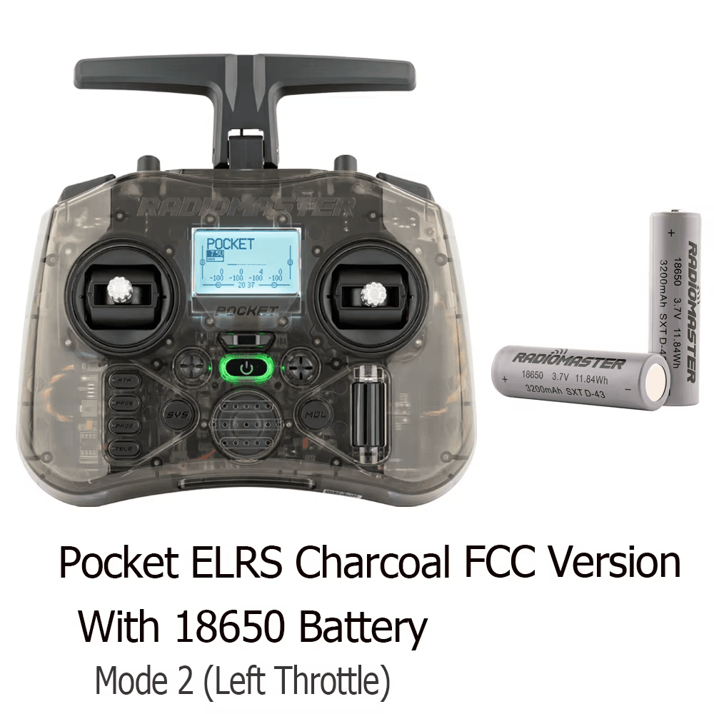 Pocket Hall Gimbal Transmitter Remote Control Portable Lightweight Built in LED