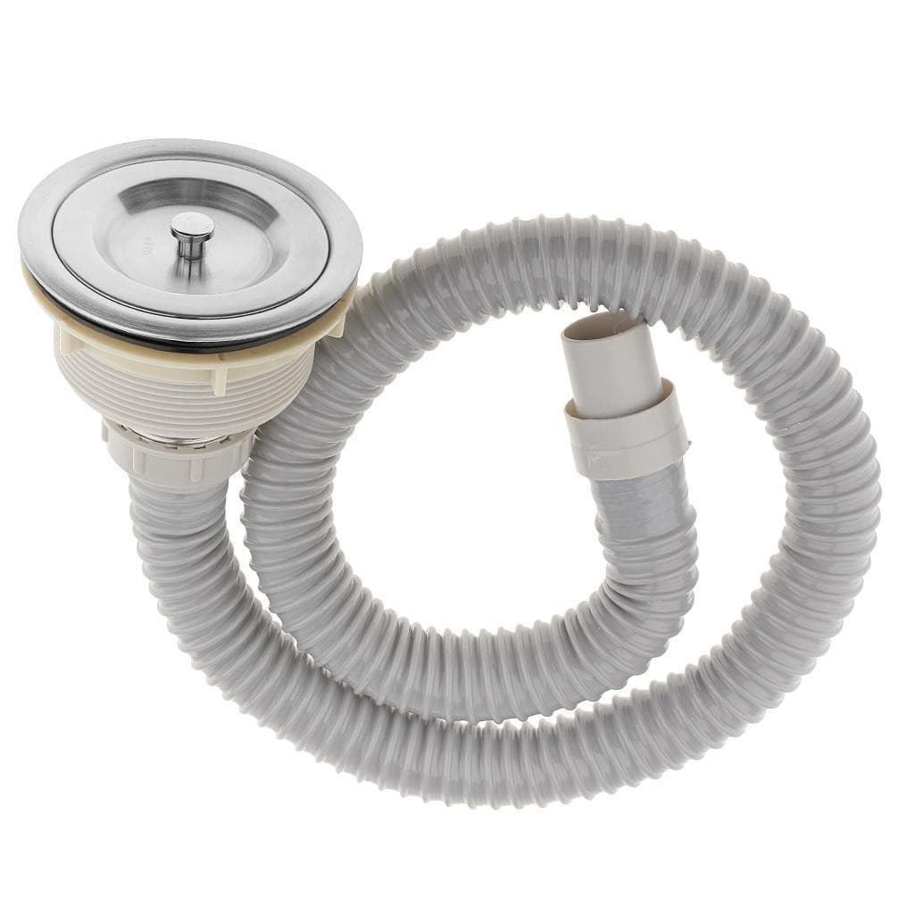 Removable Stainless Steel Sink Strainer Basket with Flexible Pipe Drain