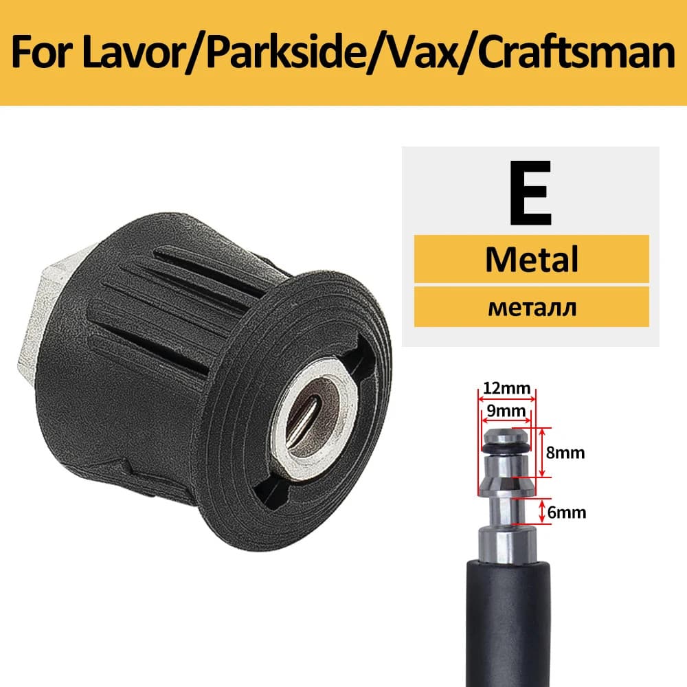 Pressure Washer Hose Connector Converter Power Washer Outlet Adapter M22 for Kar