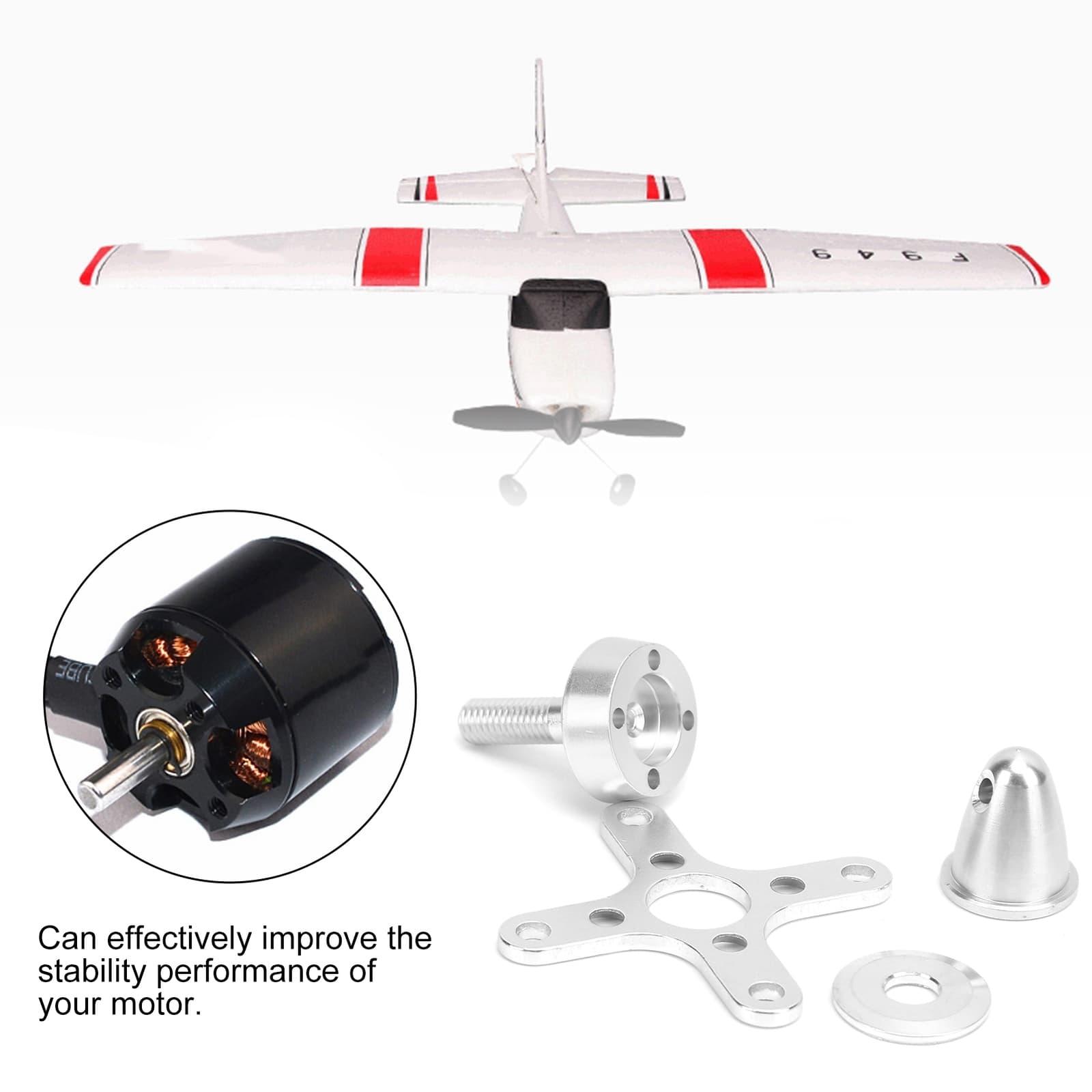 RC Airplane Propeller Adapter Holder C2822/C2826/C2830/C2836 Brushless Motor GF0 view 2