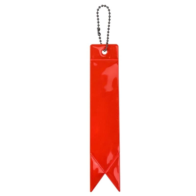 Reflective Keychain High Visibility Backpack Pendant PVC Reflectors Tags Safety