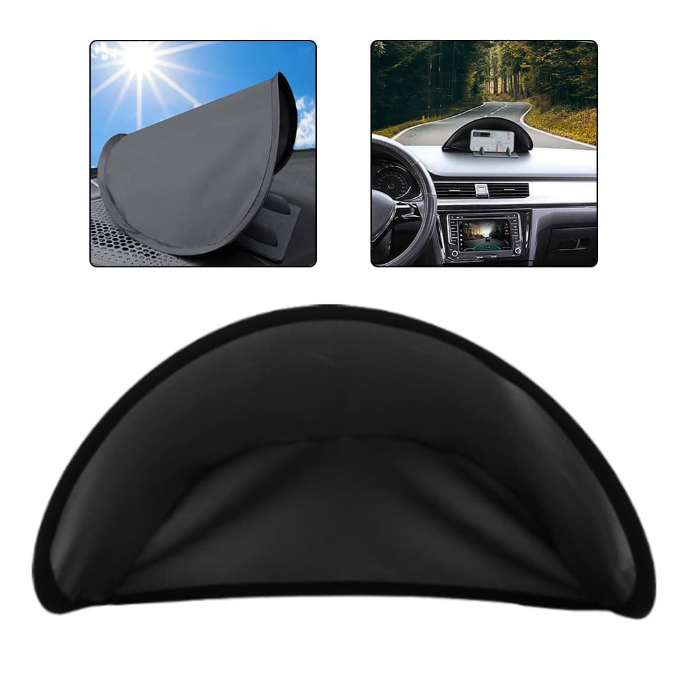 Dashboard Light Cover Car GPS Sunshade Metal And Cloth Non-Deformed Design