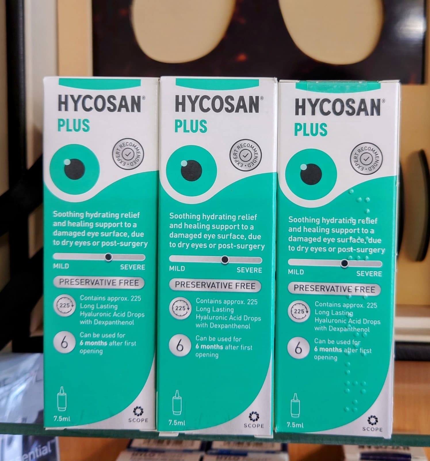3x Hycosan Plus RECOMMENDED BY SURGEONS FOR USE POST CATARACTS and LASER