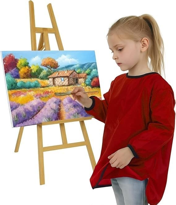 ND Sports Kids Waterproof Art Smock ? Long Sleeve Painting Apron for Boys and Girl