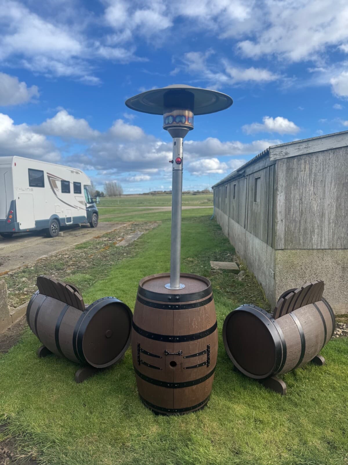 Barrel Patio Heater - Whisky and Wine Barrels - Garden Furniture