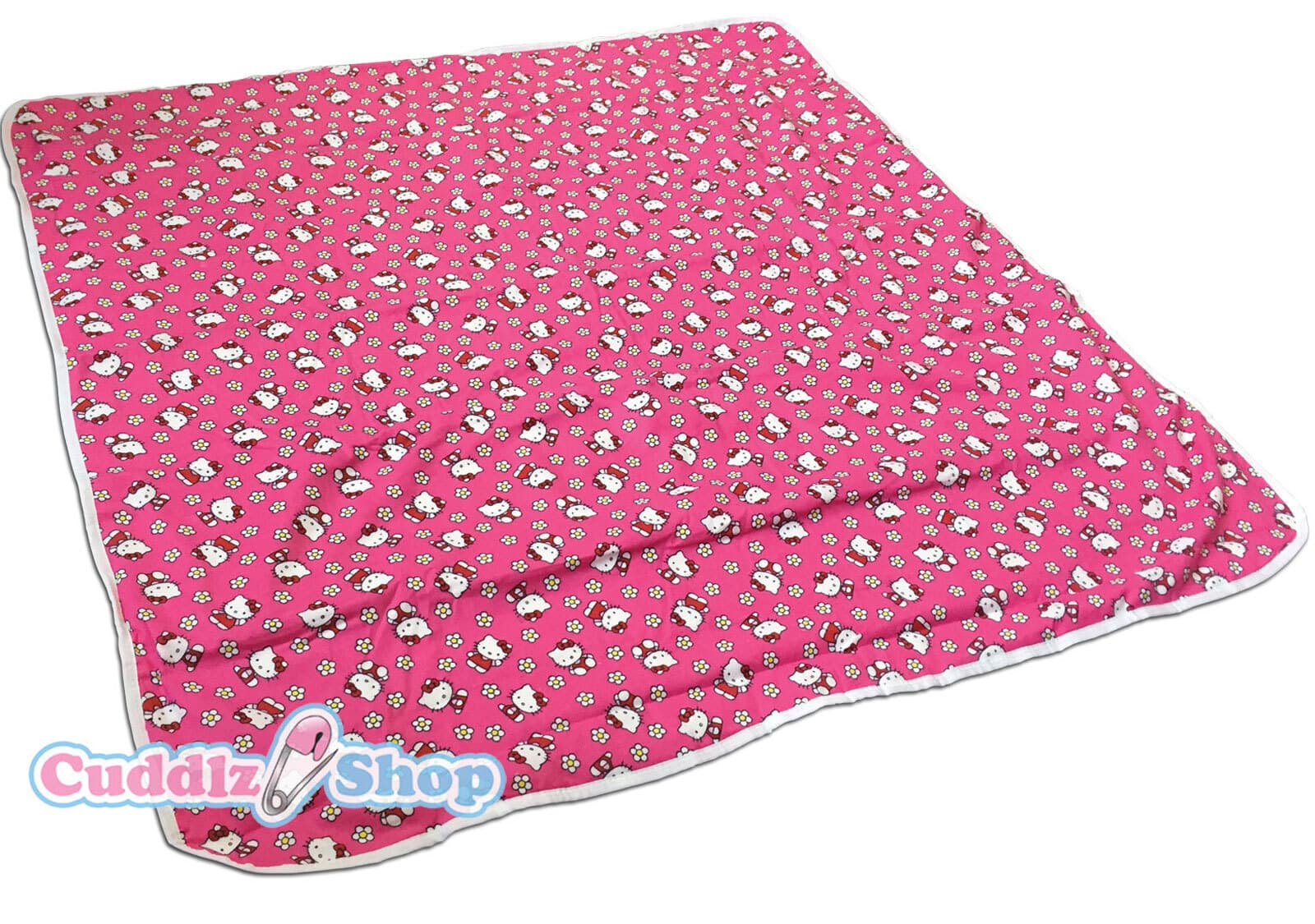 Cuddlz Pink Kitty Cat Adult Extra Large Nappy Diaper Changing Mat Reversible