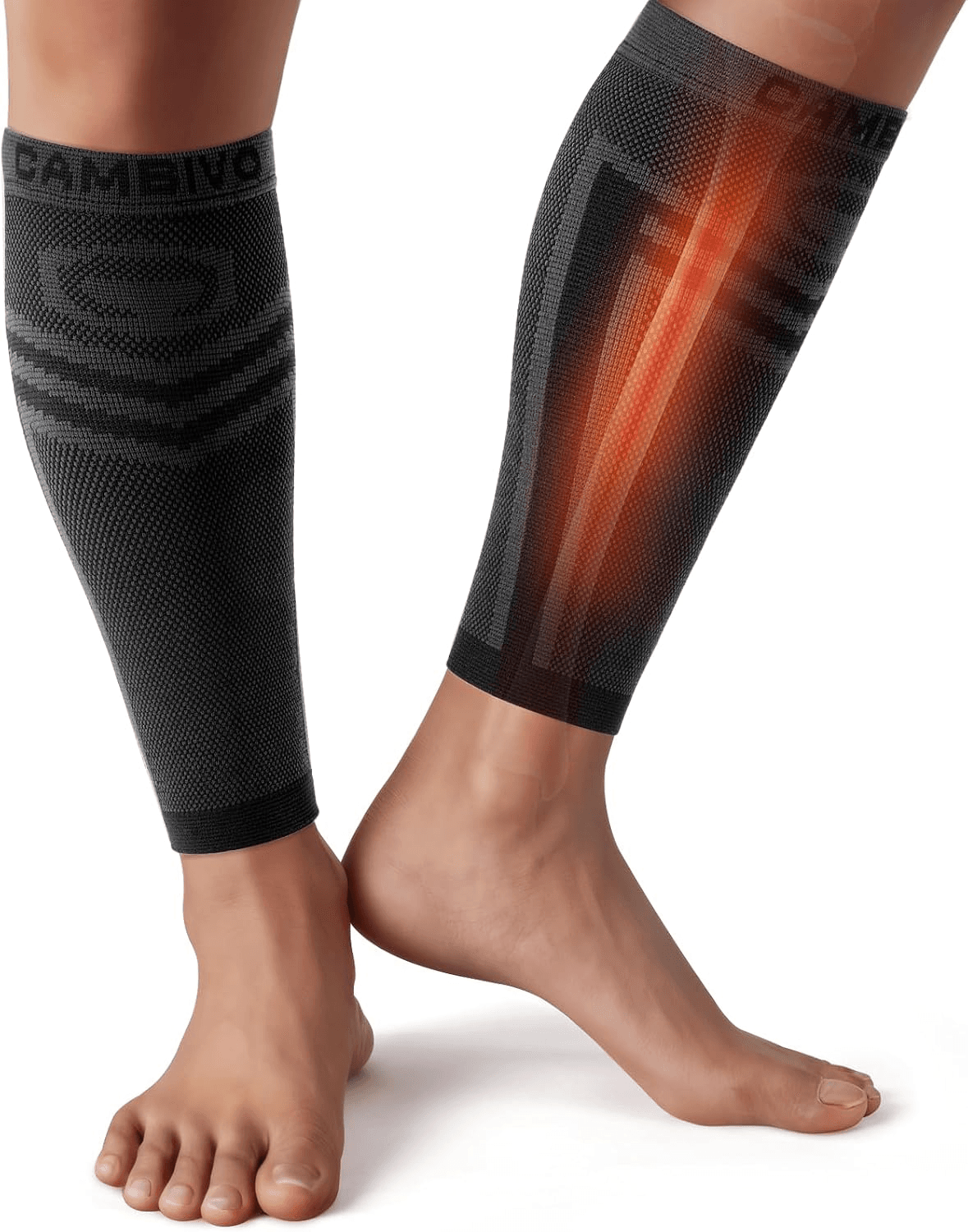 Calf Compression Sleeves Men and Women - Footless Leg Socks for Shin Splints| Ca
