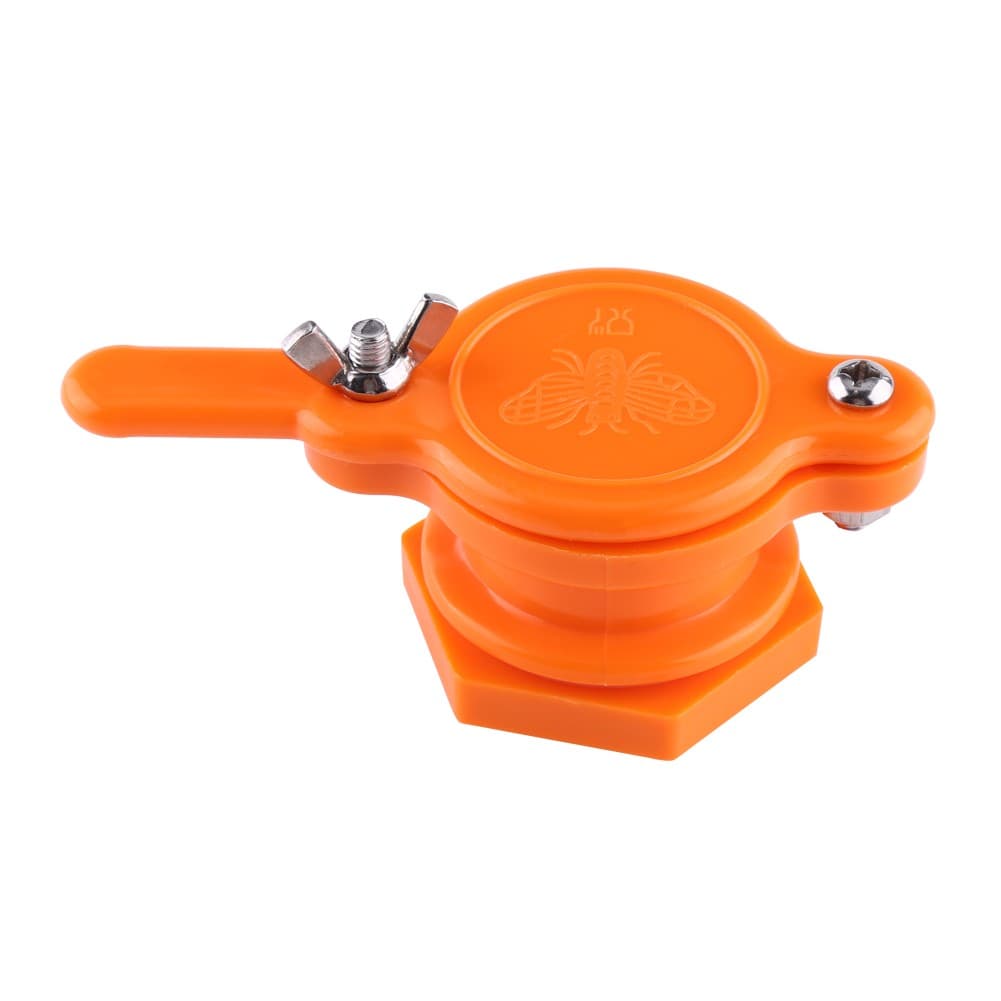 (Orange)Plastic Bee Honey Tap Gate Valve Beekeeping Extractor Bottling Tool SG view 2