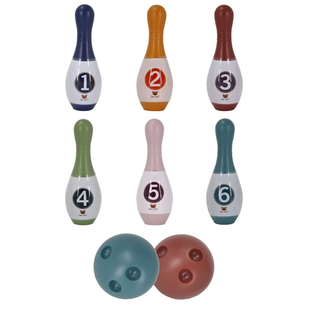 3 Sets Kid Bowling Toy Interactive Bowling Toy Indoor Sports Kit Birthday Gift