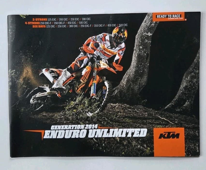 NEW GENUINE KTM EXC ENDURO OFF ROAD OFFICIAL BROCHURE CATALOGUE 2014 MODEL YEAR