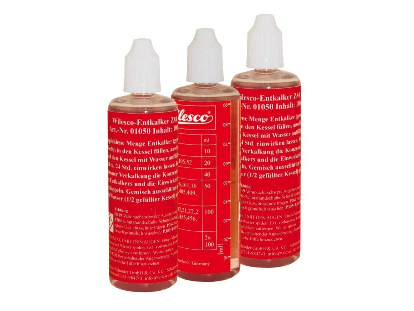 New Wilesco W01051 Z84 Decalcifying Agent for Steam Boilers (1 bottle)