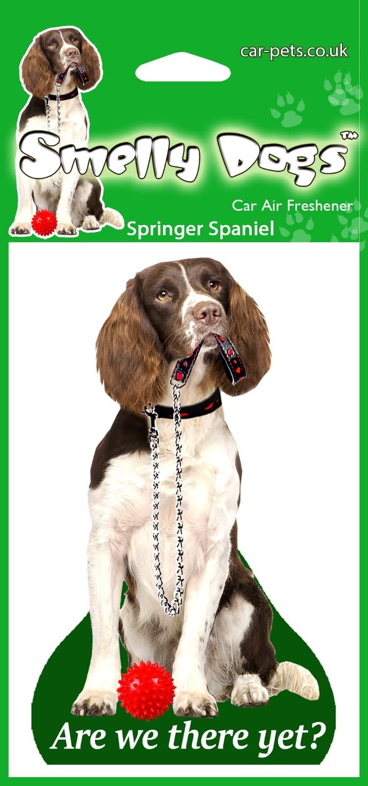 Springer Spaniel Dog - 2 x Smelly Dogs -Are we there Yet- Car Air Fresheners