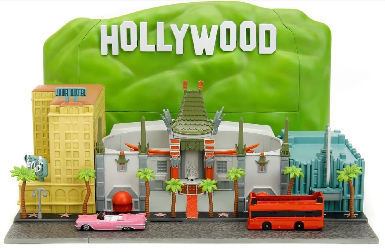JADA TOYS - Nano Scene Hollywood with two vehicles -  - JAD34807