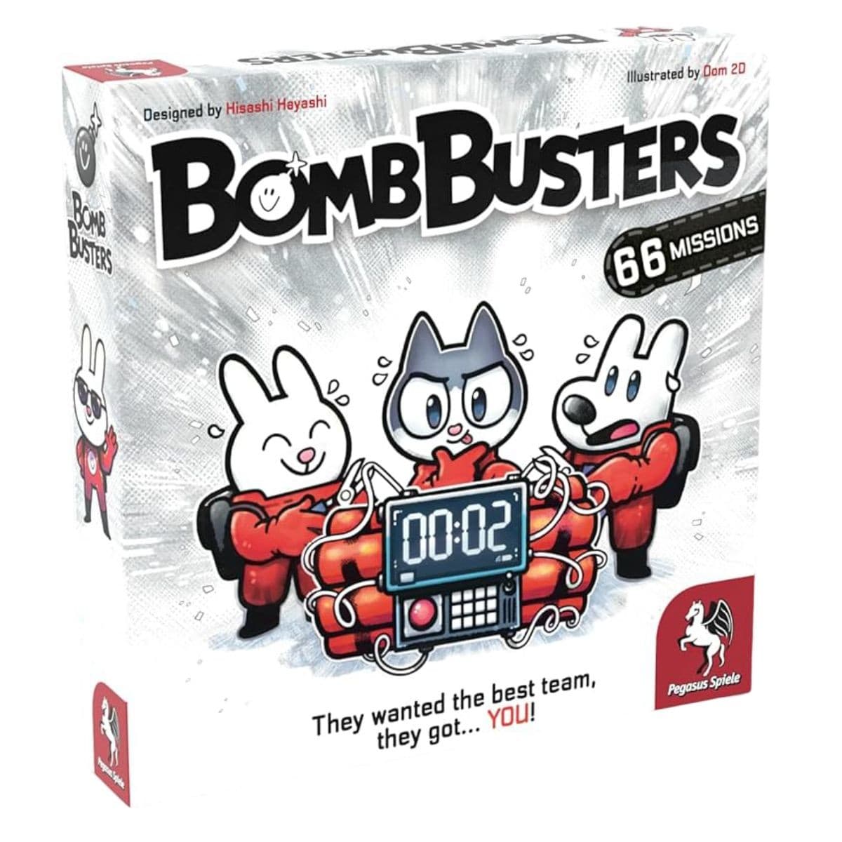Bomb Busters Board Game 66 Missions Family Strategy Game Ages 10+ Gift Toy