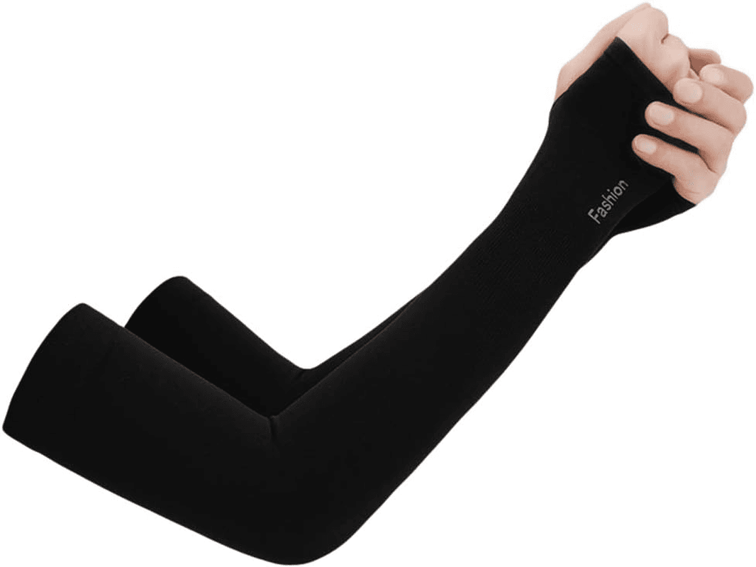 UV Protection Cooling Ice Silk Arm Sleeves UPF 50 Sun Sleeves | Cool Thin Ice Si