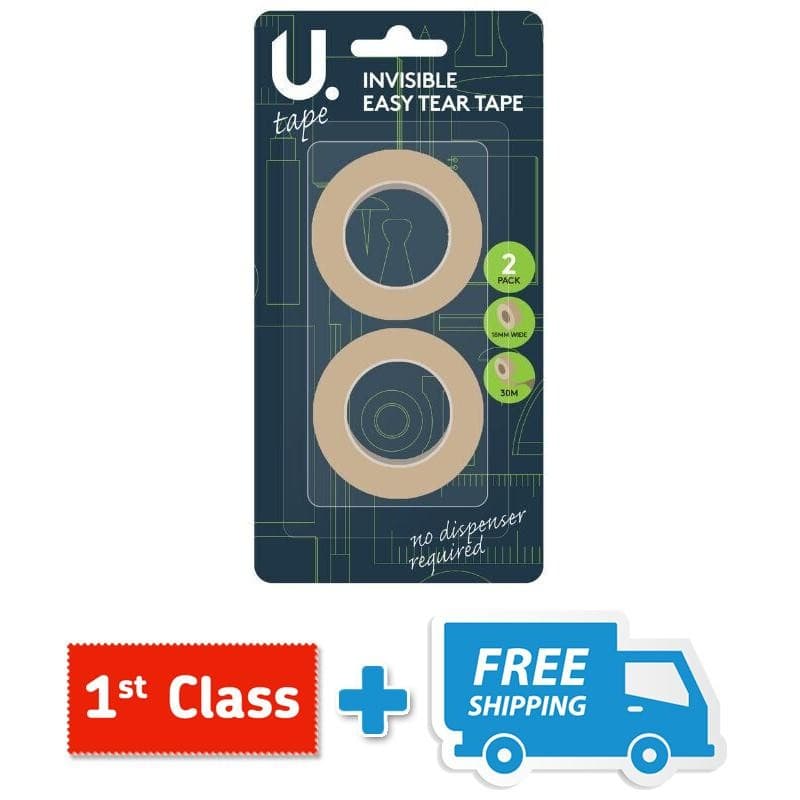 The U.® Invisible Easy-Tear Tape 2pk.