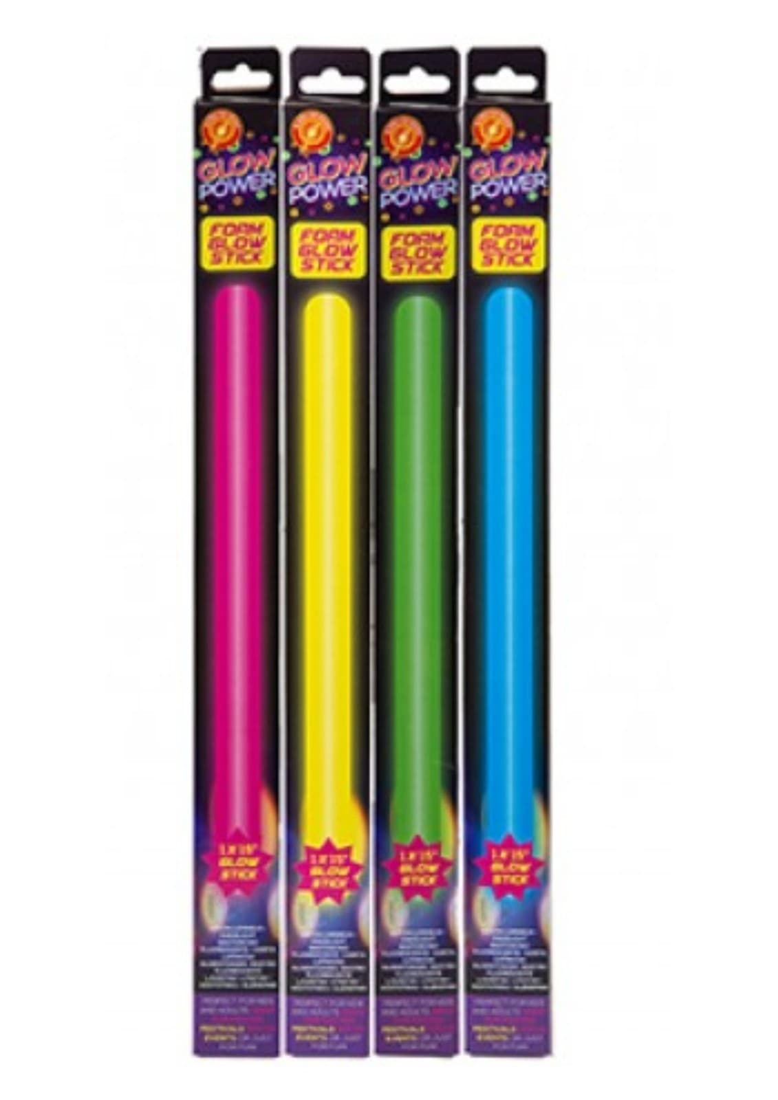 Glow Power Party Festival 15\" Foam Glow Stick Wand 8 hr Glow time -615014