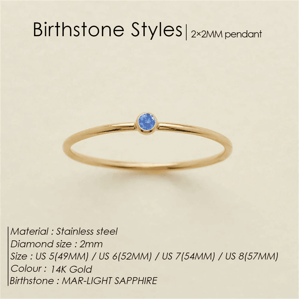 Emanco Fashion Fine Jewelry Couple Birthstone Ring Original Niche Design Hip Hop