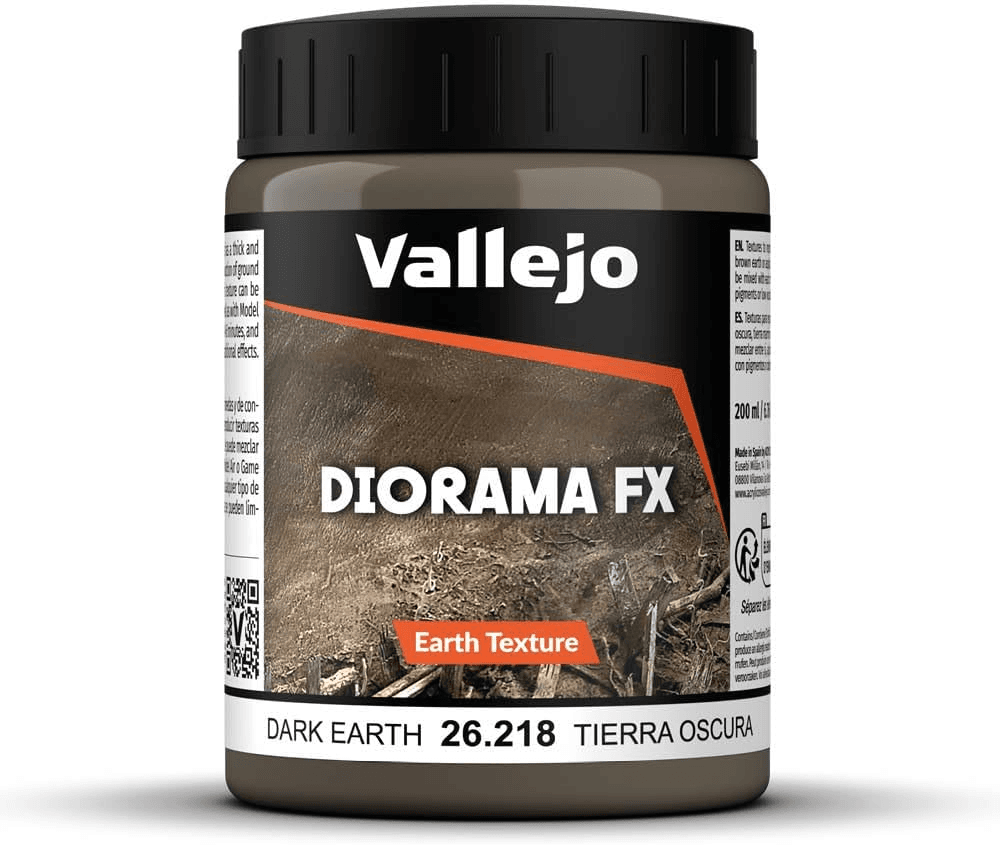 Vallejo Diorama FX Earth Texture Paint 200ml Acrylic Model Terrain Effects