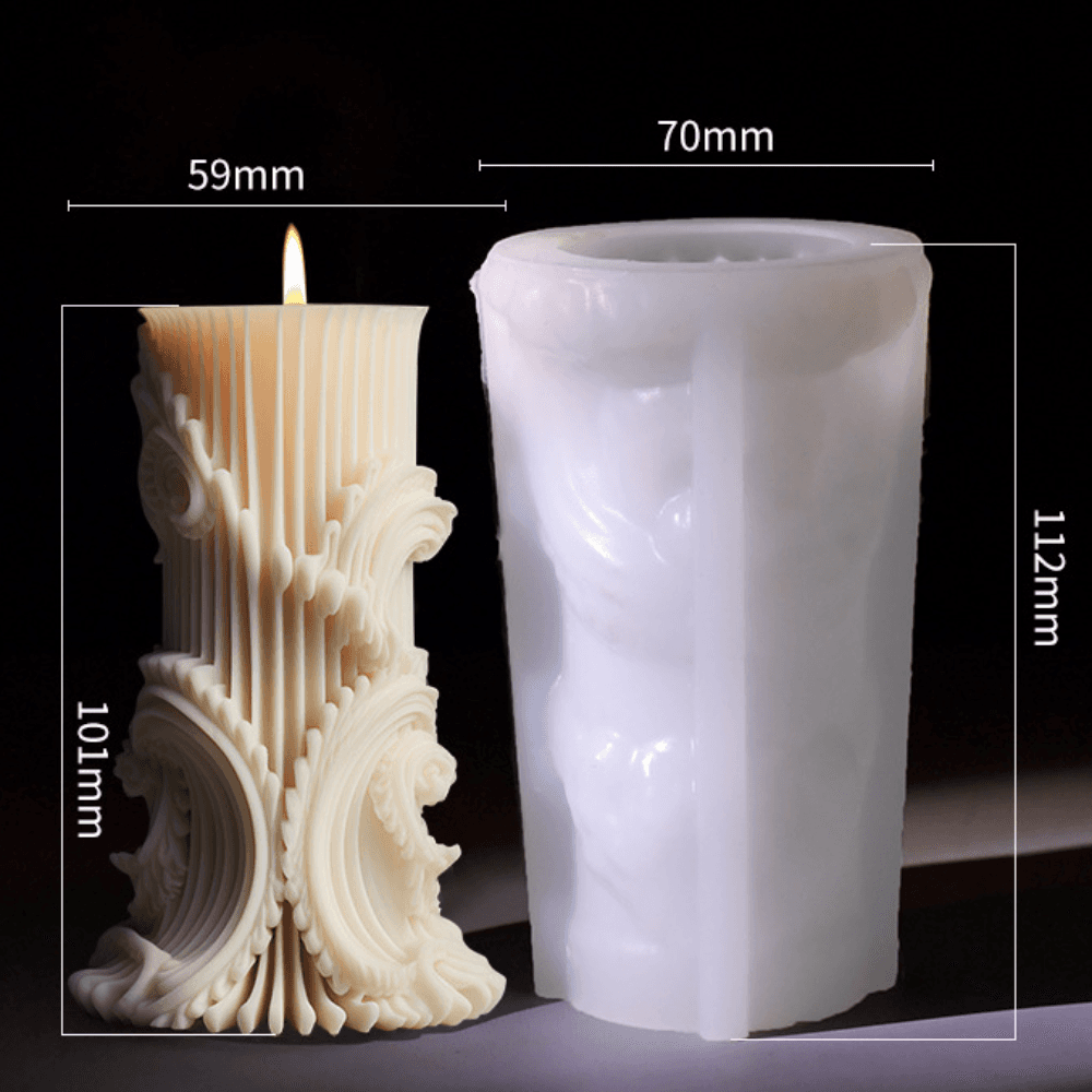 Cylindrical DIY Soap Mold European Style Plaster Grinding Tool  Home Decoration