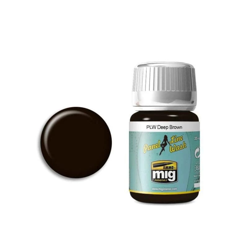 Ammo by MIG – Panel Line Wash 1618 Deep Brown