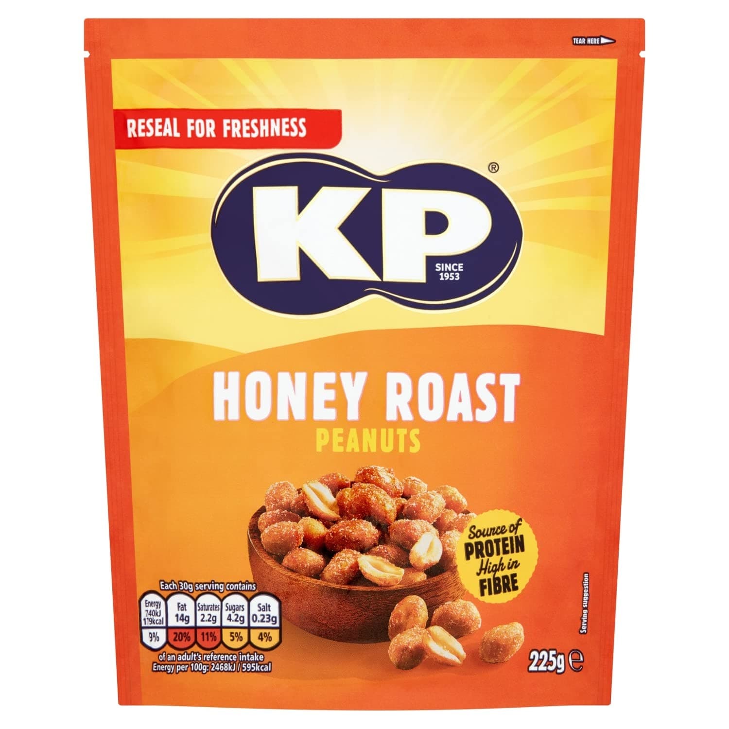 KP Honey Roast Peanuts| 225g