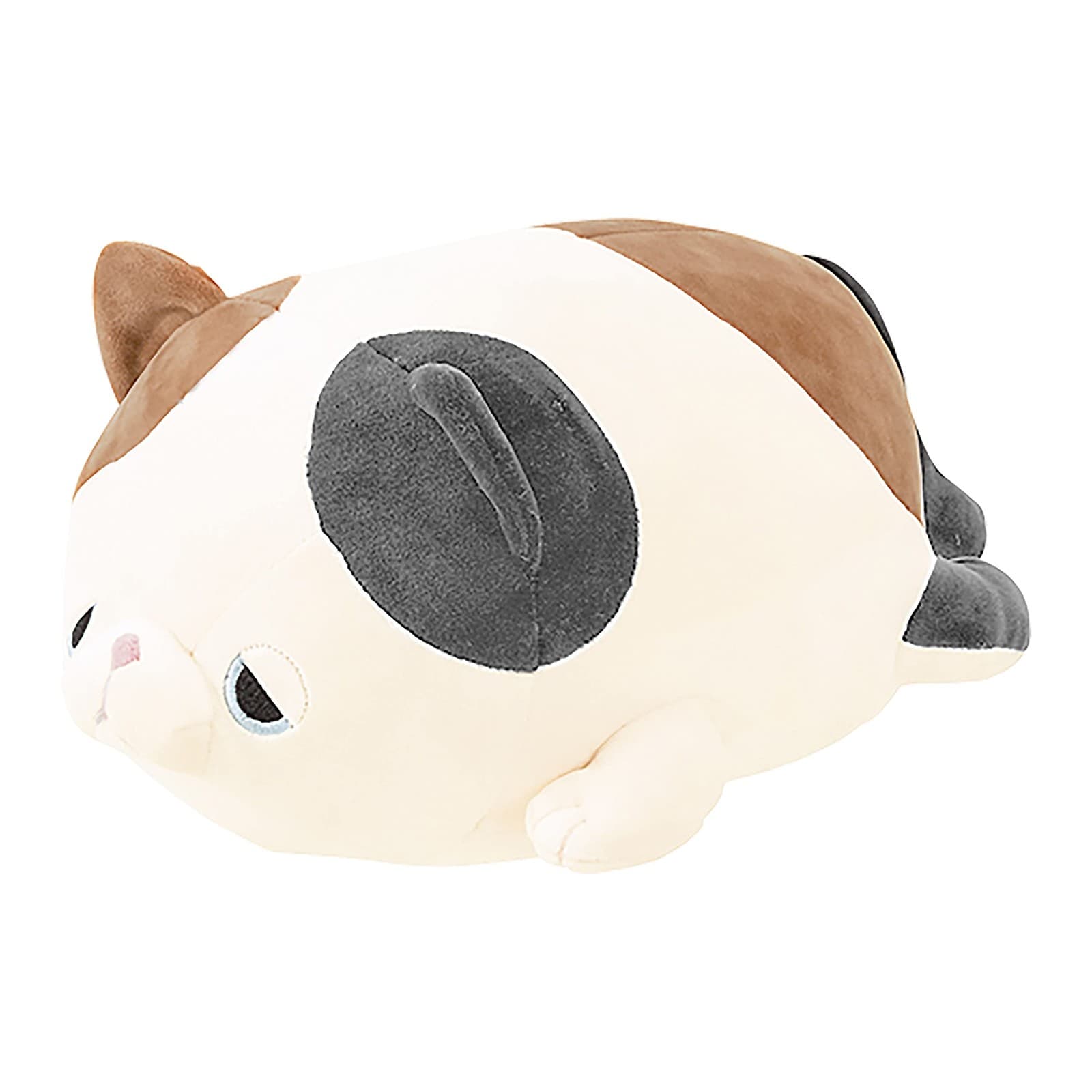 Livheart Bolster Cushion Marshmallow Animal Calico Cat Yuzu (Total Length Approx