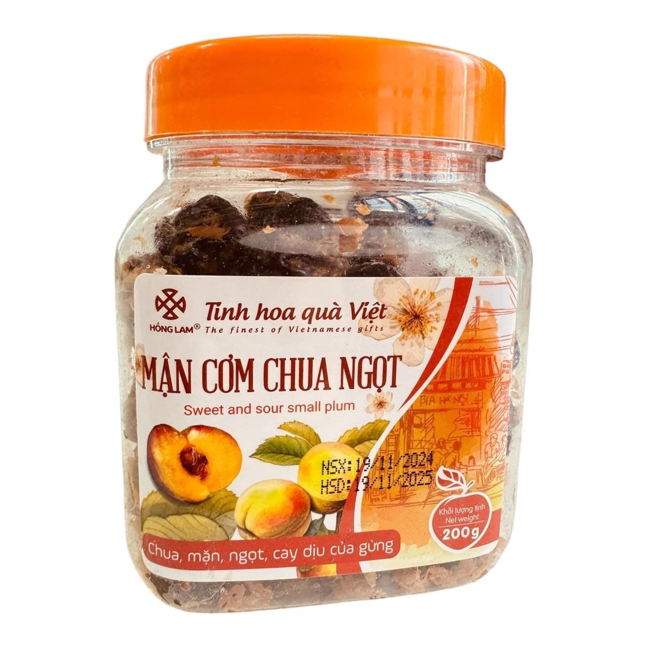 Sweet And Sour Plum 200G From Vietnam - Man Com Chua Ngot Hong Lam (1 Piece)