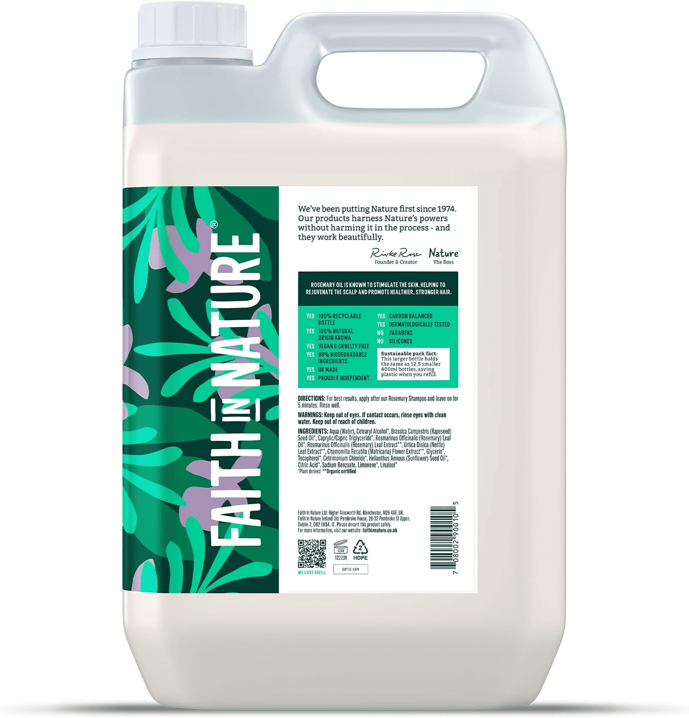 Faith in Nature Natural Rosemary Conditioner| Stimulating for Normal Hair and Scal view 2