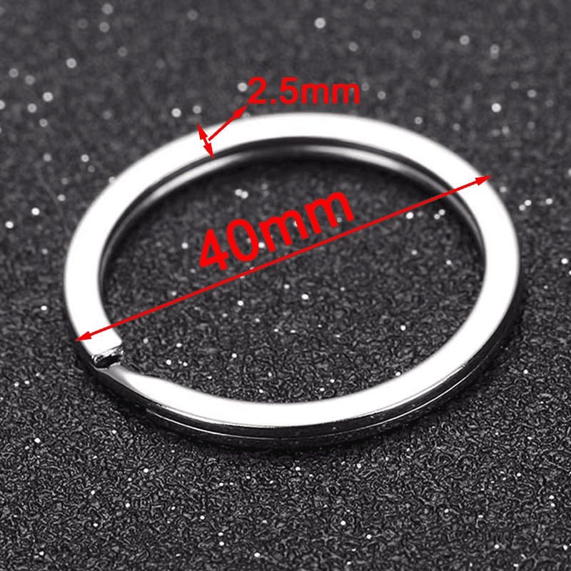 20PCS Metal Split Rings Keychain Hooks DIY Pendant Accessories UK