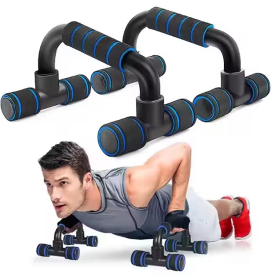 2x Push Up Bars Press Ups Handles Stand Home Gym Exercise Workout Foam Bars Pair