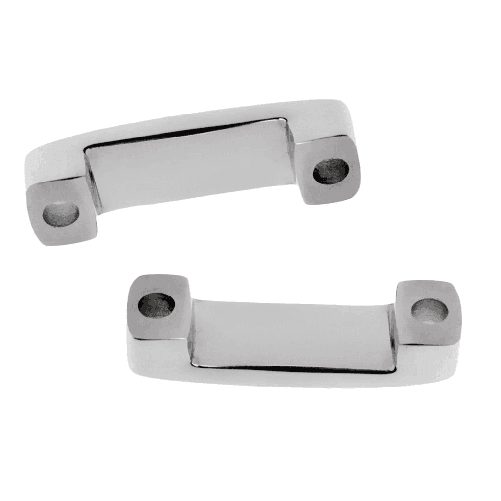 2 Pieces 316 Stainless Steel Marine Boat Yacht Lock Deck Fitting Loop Eye Strap