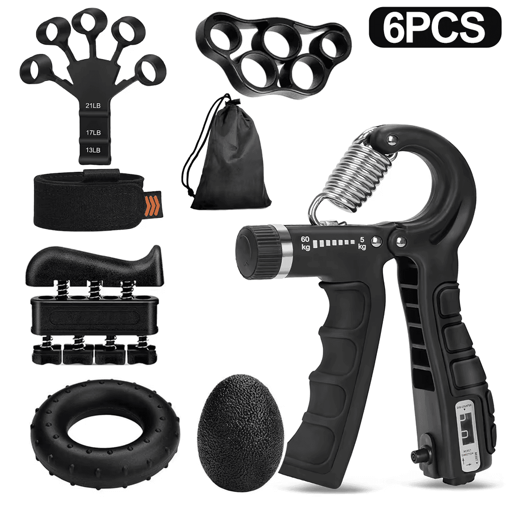 Adjustable Hand Gripper 5-60Kg Wrist Finger Strength Training Tool UK