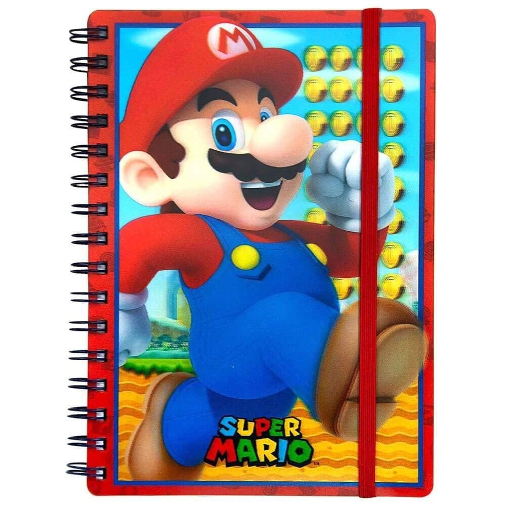 Pyramid International Super Mario A5 Spiral Notebook with Lenticular Cover and S