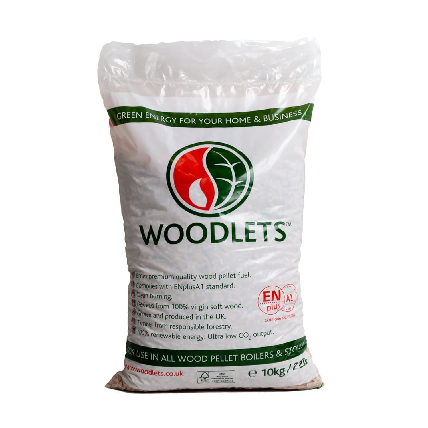 10kg Premium Woodlet Pellets Fuel Boilers Cooking Wood Pellet Pizza Oven Stoves
