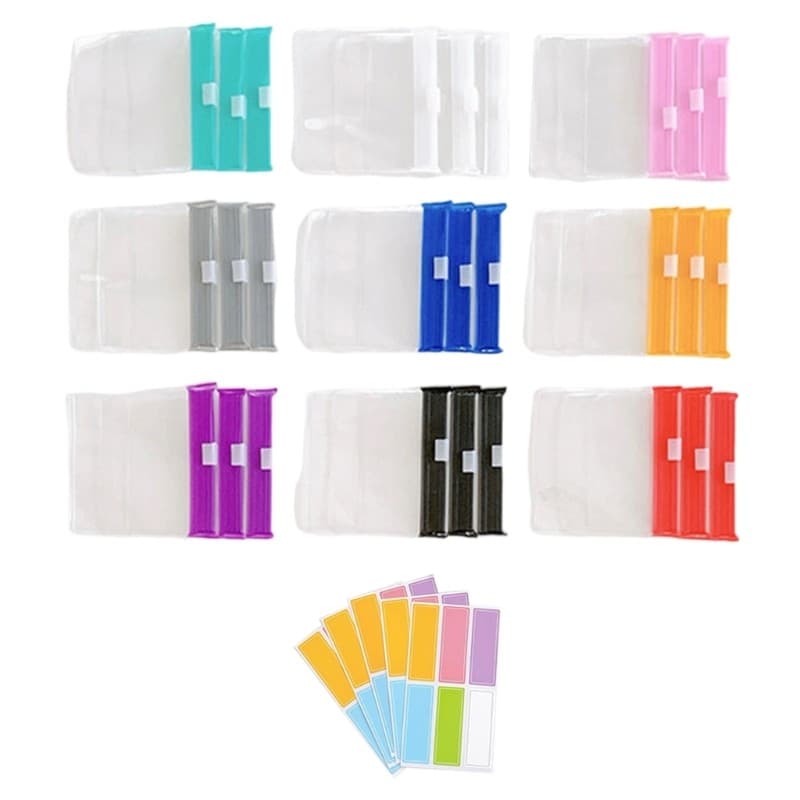 Set Of 27 Travel Friendly EVA Zippers Pouches For Organizing Pills Small Items